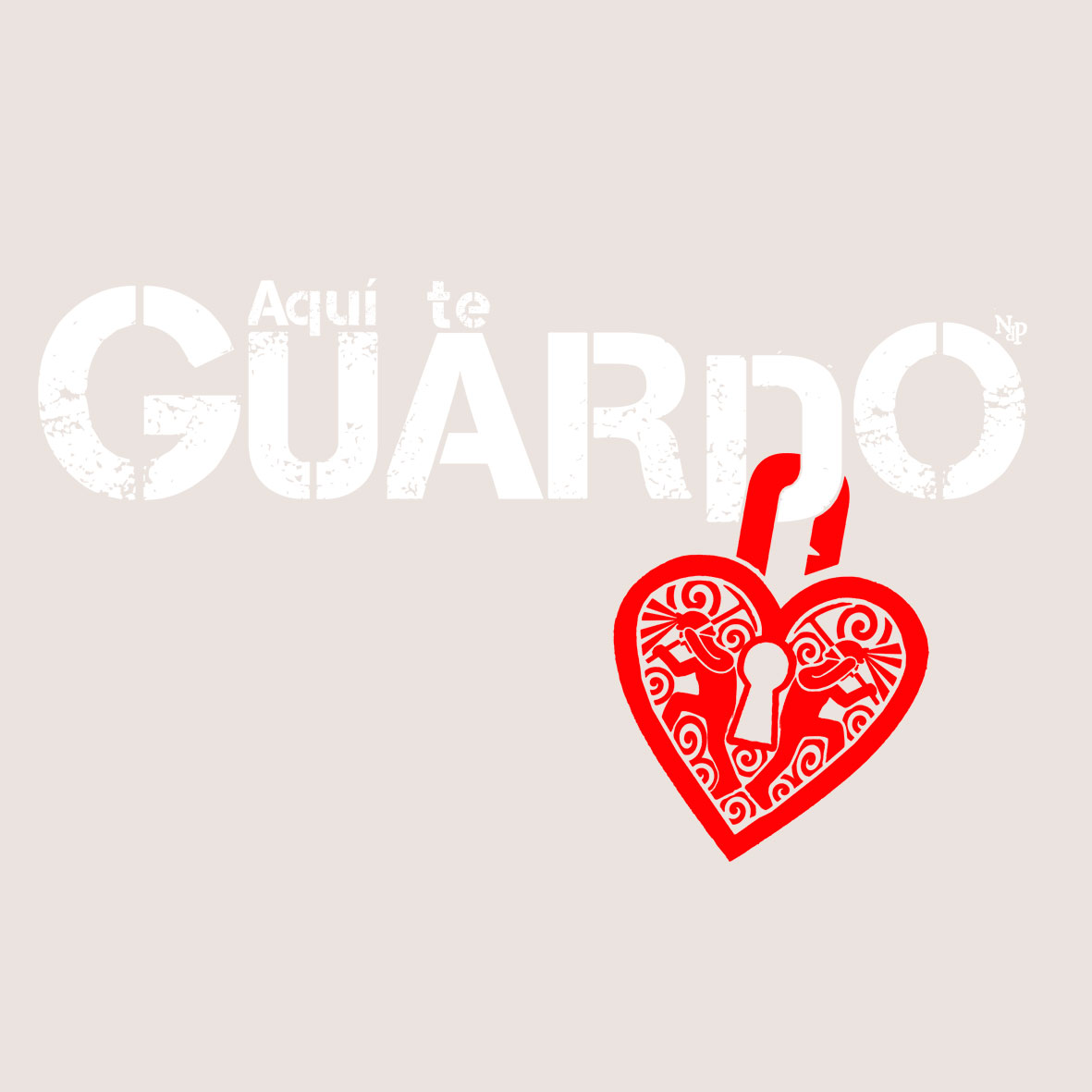 BOLSA DE TELA Aquí te GUARDO - Imagen 5