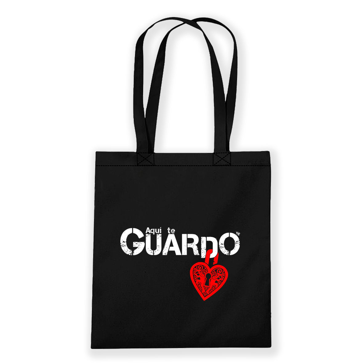 BOLSA DE TELA Aquí te GUARDO