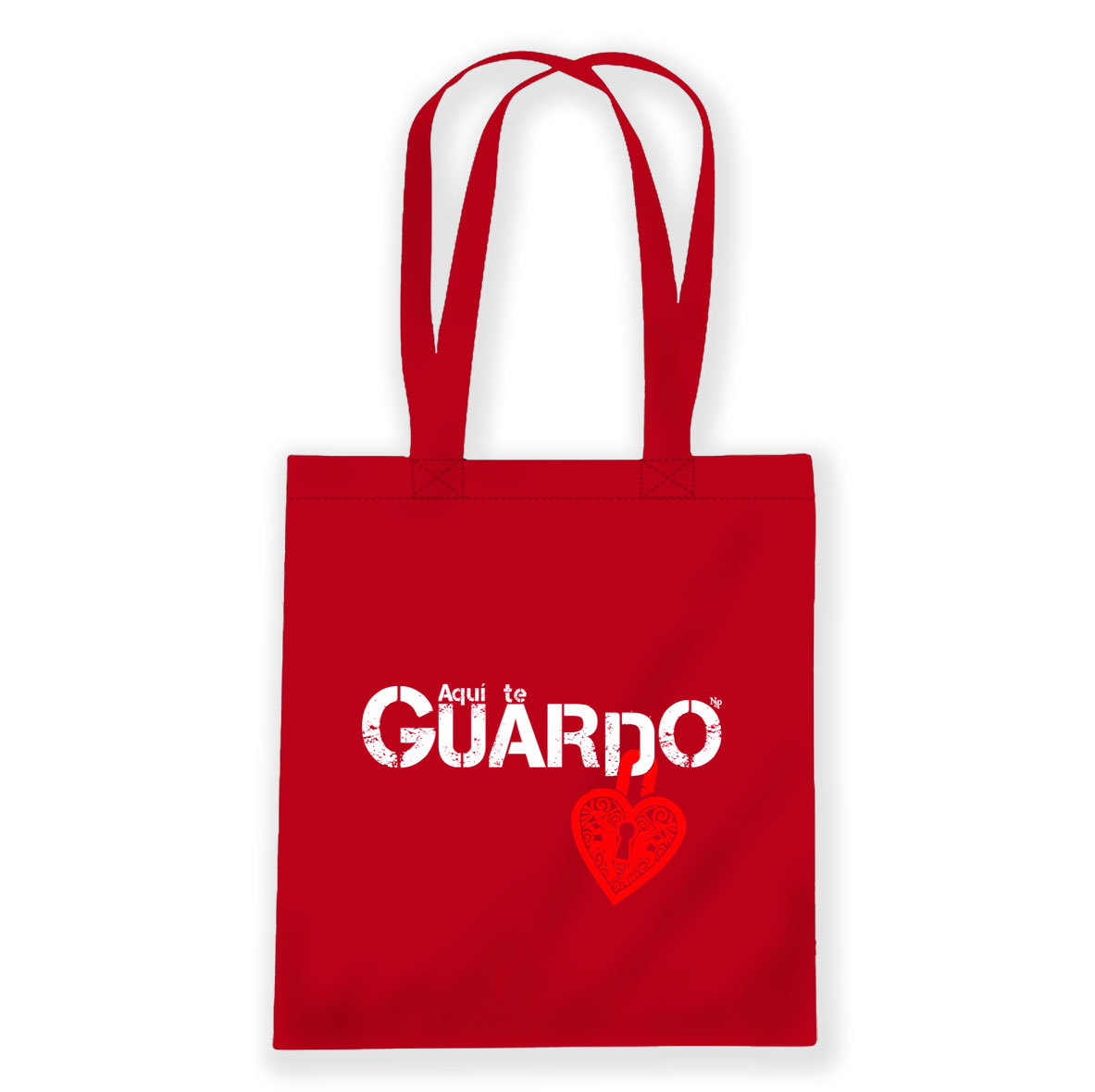 BOLSA DE TELA Aquí te GUARDO - Imagen 3