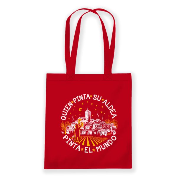 BOLSA DE TELA QUIEN PINTA SU ALDEA...