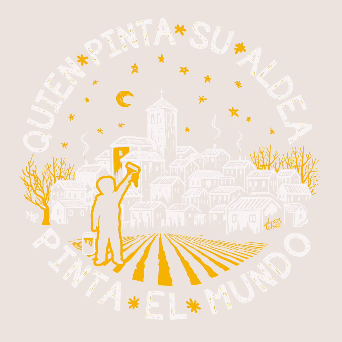 BOLSA DE TELA QUIEN PINTA SU ALDEA... - Imagen 6