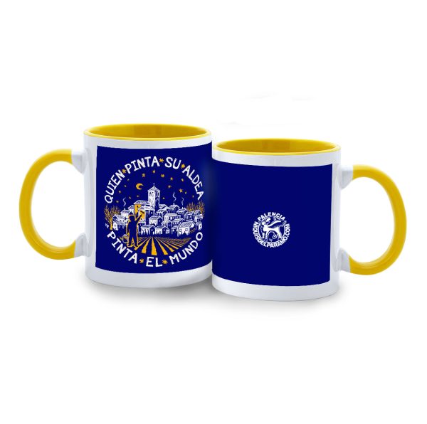 QUIEN PINTA SU ALDEA... Taza